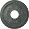 Ekena Millwork Tirana Medallion (Canopies up to 4 3/4"), 13 7/8"OD x 3 3/4"ID x 1 1/4"P, Athenian Green Crackle CM13TIAGC - alternate 1